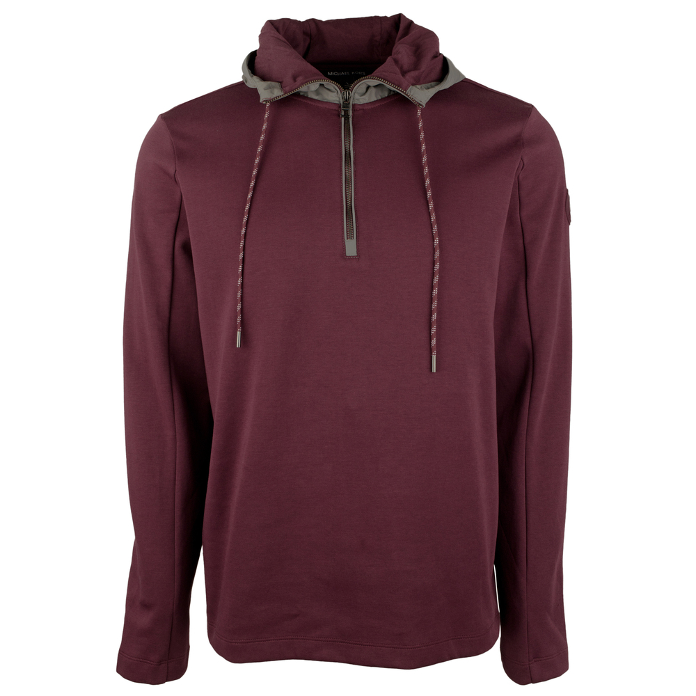 NWT Michael Kors Men's Hooded Quarter Zip Pullover-C-X-Large $148